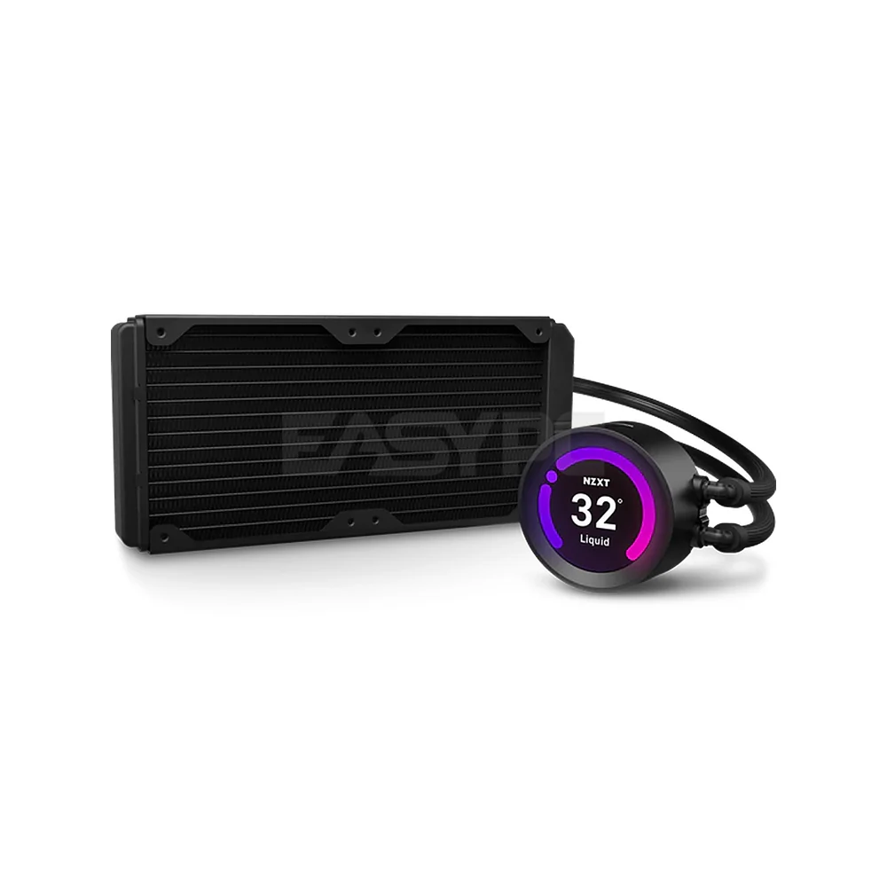 NZXT Kraken Z53 240mm AIO RGB Matte Black/White AER 120mm Radiator Fans CPU Liquid Cooler - Image 4