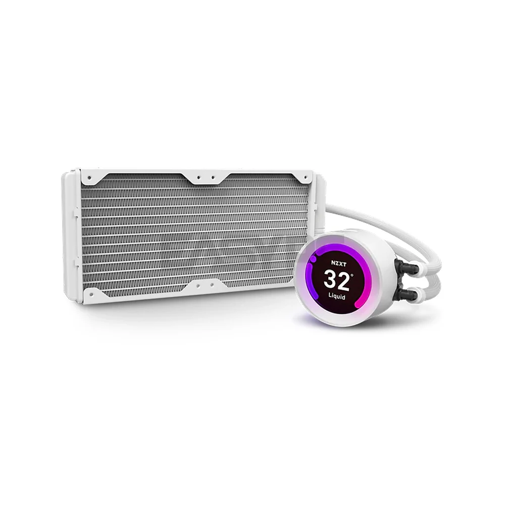 NZXT Kraken Z53 240mm AIO RGB Matte Black/White AER 120mm Radiator Fans CPU Liquid Cooler - Image 9