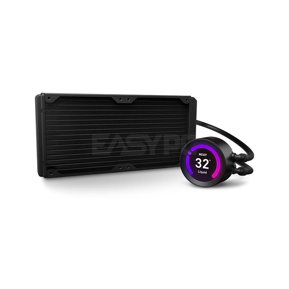 Nzxt Kraken Z63 Aer RGB Matte Black/ White AIO 280mm Liquid Cooler with LCD Display RL-KRZ63-R1 - Image 4